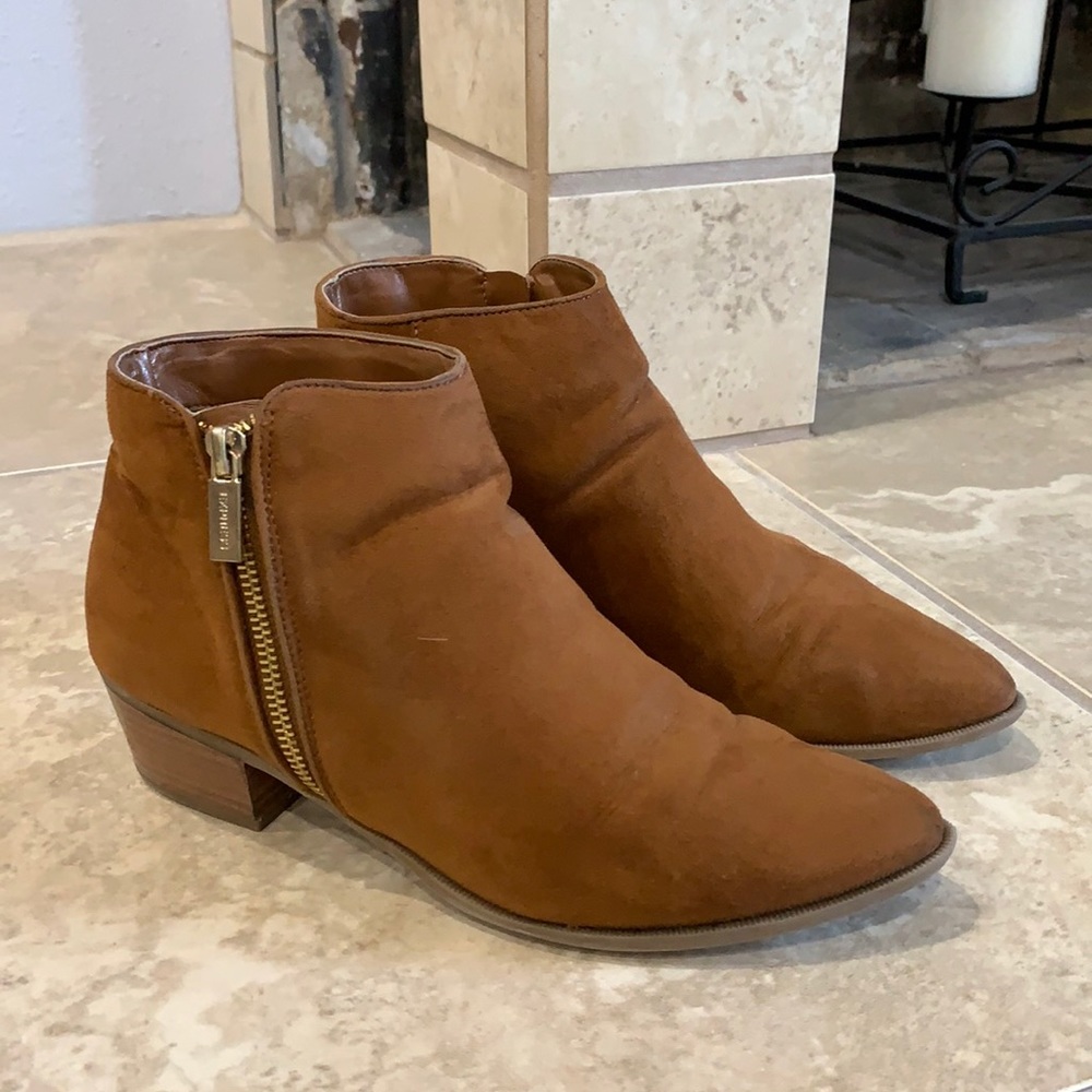 Express Side Zip Suede Bootie